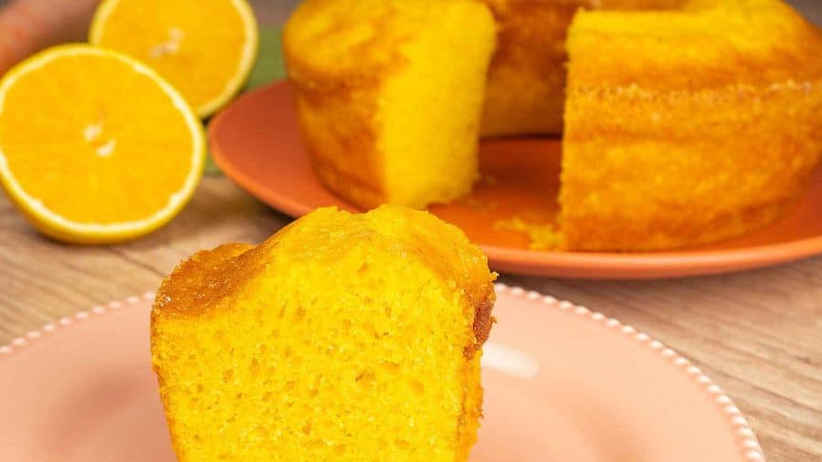 bolo de cenoura com laranja