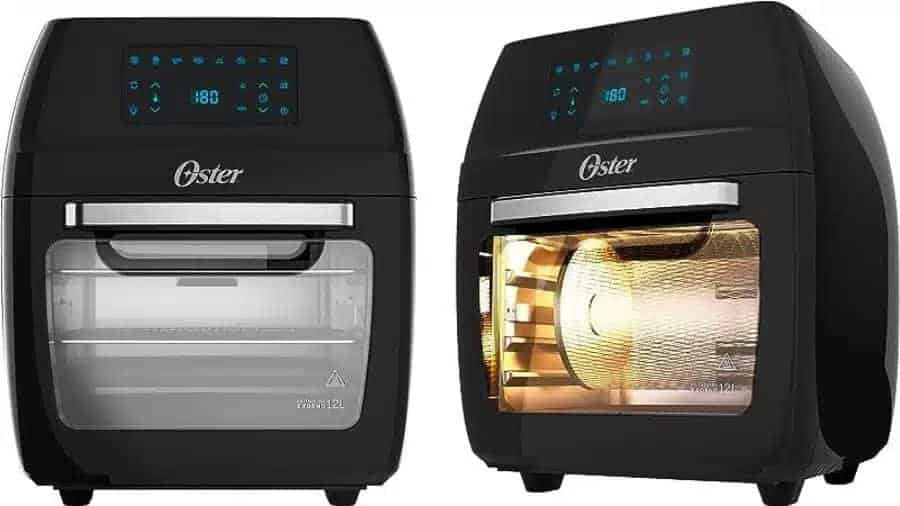 Imagem do air fryer de 12 litros Oster OFRT780 no formato paisagem