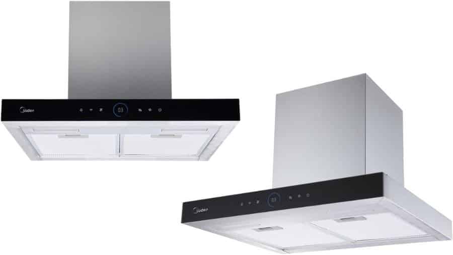 Imagem da coifa de parede inox de 60cm Midea Smart Pro Touch no formato paisagem