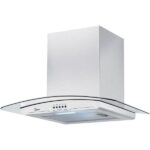 Miniatura da imagem da coifa de parede inox Midea de 60cm com vidro curvado