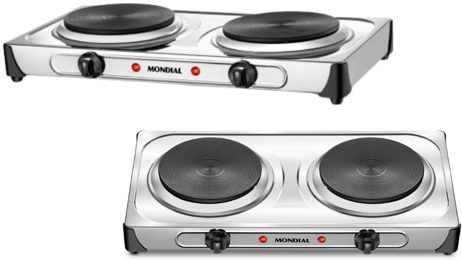 Imagem do cooktop 2 bocas inox Mondial Fast Cook FE-03 no formato paisagem