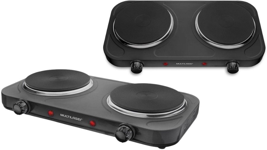 Imagem do cooktop 2 bocas Multilaser Easy Cook Duo no formato paisagem