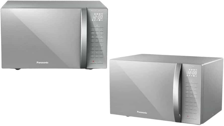 Imagem do microondas inox Panasonic NN-ST67LSRU no formato paisagem