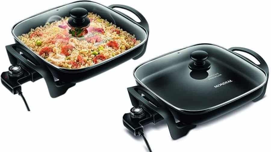 Imagem da panela elétrica quadrada Mondial Multicook Premium PE-49 no formato paisagem