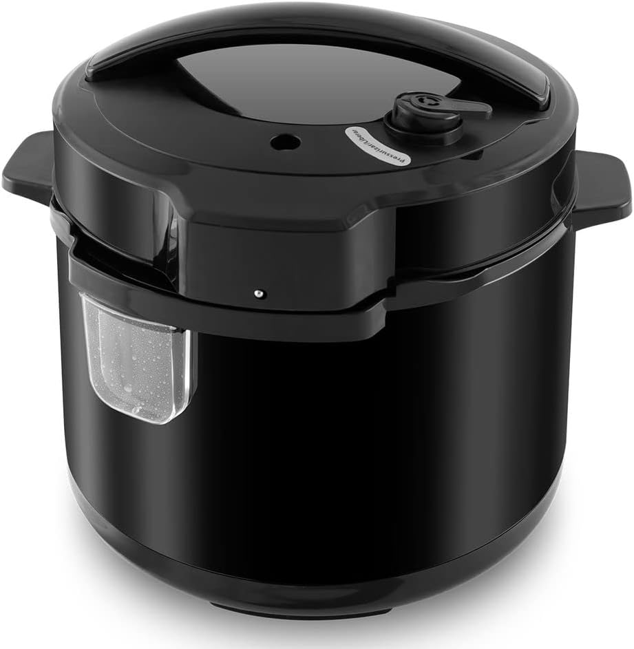 Imagem da panela de pressão elétrica Philco PPP02PI no formato quadrado com foco nos detalhes visuais