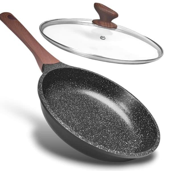 Imagem da frigideira Aristus de Cerâmica com Tampa 24cm no formato quadrado com foco nos detalhes visuais
